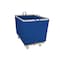 Steele Canvas Basket 14 BU Permanent Truck Blue Vinyl w/Grey Vinyl - 4in Casters 9214VBLUVGRYW4 - alternate 1